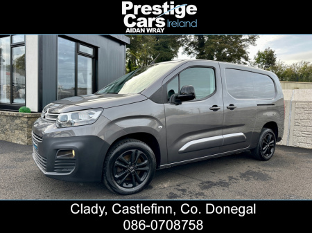 2020 Citroen Berlingo 1.5 BLUEHDI DRIVER 950 KG AUTOMATIC 130 BHP XL,LONG WHEEL BASE,METALLIC GREY,REVERSE CAMERA,FRONT AND REAR PARK SENSORS,FACTORY COLOUR CODED,APPLE CAR PLAY,NEW TIMING CHAIN,*NO VAT*