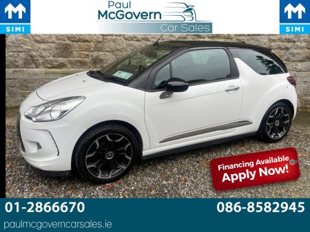 2014 Citroen DS3 1.6 E HDI DSTYLE PLUS 90PS 2DR**//**CONVERTIBLE**//**€180 ROAD TAX**//**WARRANTY**//**TRADE IN ACCEPTED**//**PEARL WHITE**//**UPGRADE ALLOYS**//**FRONT FOGS!