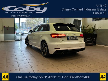2019 Audi A3 SPORTBACK 1.0 TFSI 116HP S LINE 4DR 30. New NCT, Alloy Wheels, 2Keys, Sat Nav, Full Electrics, Bluetooth, Half Leather, MFSW, Cruise Control, Reverse Camera, Parking Sensors, Air Conditioning and more €26,950