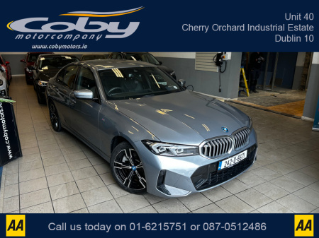 2024 BMW 3 Series 330E M Sport 4DR AUTO. Pristine 1 Owner Irish Car with only 11km, FSH, 2 Keys. CarPlay, Dual Climate, Leather Heated Seats, MFSW, Digital Dash, Reverse Camera, Sat Nav, Paddle Shift, Full Electrics. €49,950