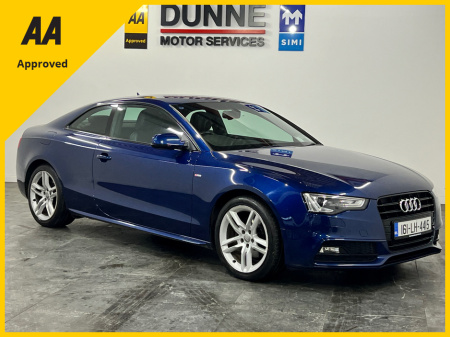 2016 Audi A5 *GREAT SPEC1.8 TFSI S LINE 170PS 2DR AU AUTO*NCT*12 MONTH WARRANTY*FINANCE AVAILABLE €18,999