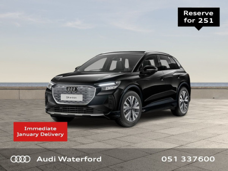 2025 Audi Q4 e-tron 45 Sport PCP from €460 per month Price in SEAI Grant