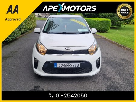 2017 Kia Picanto FINANCE ARRANGED * 1.0  65BHP 5DR * NEW NCT DEC-27 * IMMACULATE * 6-STAMPS SERVICE HISTORY * AA APPROVED * 101 SAFETY CHECKLIST * TOP-SPEC 5DR HATCH * LOW LOW MILES * CRUISE CONTROL  01-2542050 €8,949