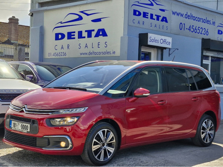 2018 Citroen C4 SpaceTourer GRS FEEL 1.5 BLUE HDI 130 BHP NCT 04/27 AUTOMATIC FINANCE AVAILABLE @ €76 PER WEEK 2 KEYS/ 7 SEATER/ TOUCH SCREEN MEDIA/ SAT NAV/ PARKING SENSORS/ HISTORY CHECKED