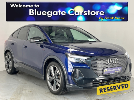 2023 Audi Q4 e-tron Q4 S LINE 35 170PS 5DR 40**TOUCH SCREEN INFOTAINMENT SYSTEM**APPLECARPLAY/ANDROID AUTO**SATNAV**HALF LEATHER S LINE INTERIOR**FRONT HEATD SEATS**ELECTRIC TAILGATE**20