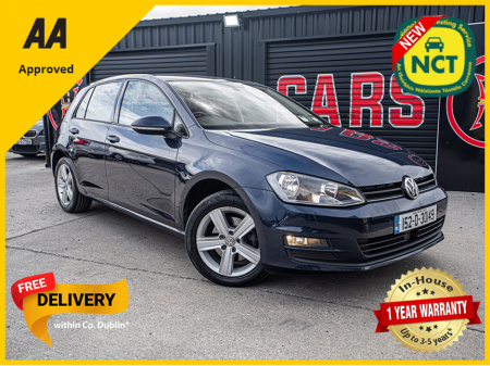 2015 Volkswagen Golf 152 VW Golf Match 1.6tdi/FSH/New NCT/1yr warranty €13,888