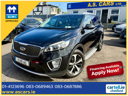 2017 Kia Sorento PLATINUM 4X4 AUTOMATIC 7 SEATER ** IRISH SUV ** ELECTRIC LEATHER / HEATRED SEATS  ** PANORAMIC GLASS ROOF ** TOP SPEC ** STUNNING EXAMPLE **
