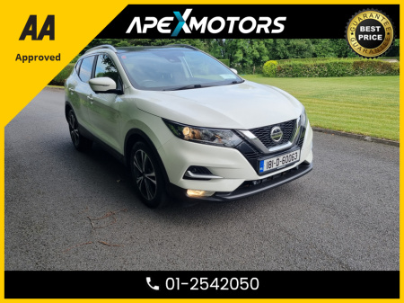 2018 Nissan Qashqai FINANCE ARRANGED * 1.5 DCI N-CONNECTA 110 * TOP SPEC ( EVERY EXTRA ) * NEW NCT FEB-27 * LOW TAX * AA APPROVED * 101 SAFETY CHECKLIST * IMMACULATE * HEATED SEATS * COLOUR REVERSE CAMERA * 01-2542050 €16,949