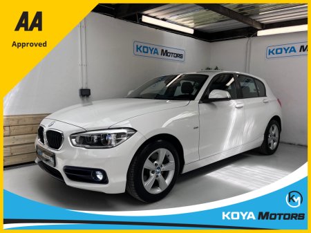 2016 BMW 1 Series 118D 2.0 DIESEL SPORT AUTOMATIC // LED MATRIX LIGHTING // LANE DEPARTURE ASSIST // PRO MEDIA PACK // CRUISE CONTROL // FRONT FOGS // SPORT ALLOYS €15,950