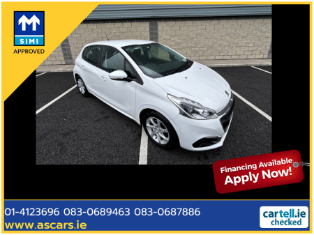 2019 Peugeot 208 ACTIVE 1.2 5DR ** IRISH CAR ** REVERSE CAMERA & PARKING SENSORS ** A/C ** FULL HISTORY ** SUPERB EXAMPLE ** €9,995
