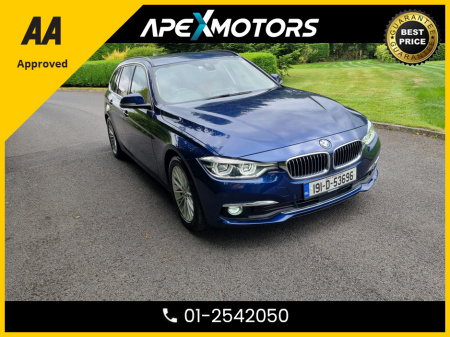 2019 BMW 3 Series 320D TOURING AUTO * FINANCE ARRANGED * AUTOMATIC (DSG) * WIRELESS APPLE CARPLAY * FULL TAN LEATHER  * IMMACULATE * TOP-SPEC M-SPORT * LOW LOW MILES * ADAPTIVE CRUISE * NEW NCT JUL-26 * LOW TAX €28,949