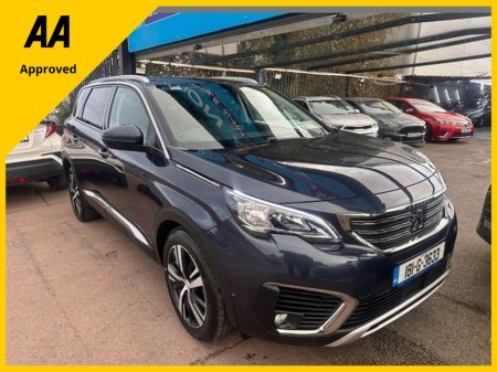 2018 Peugeot 5008 1.6 HDI, ALLURE MODEL, LOW MILEAGE, NEW NCT, FINANCE, WARRANTY, 5 STAR REVIEWS