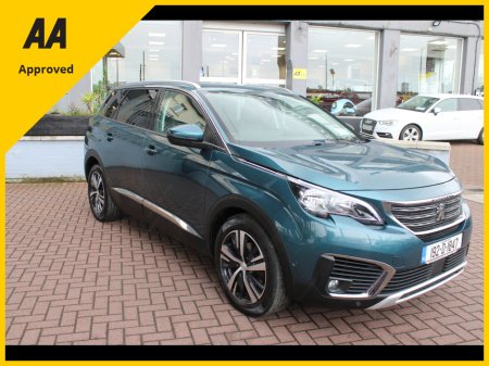 2019 Peugeot 5008 ALLURE 130BHP 5DR MPV 7 SEATER   // BUY WITH CONFIDENCE AA AND SIMI APPROVED DEALER 2025 // FINANCE ARRAN GED // ALL TRADE INS WELCOME // CALL 01 4564074 // €22,950