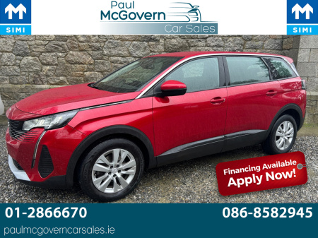 2021 Peugeot 5008 FL ACTIVE 1.5 DIESEL BLUE HDI 7 SEATER**//**FINANCE ARANGED**//**MANUFACTURER WARRANTY UNTIL 2027**//**TRADE IN ACCEPTED**//**PEPPER RED! €27,995