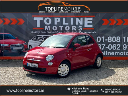 2016 Fiat 500 =LIKE NEW= LOW MLS =HIGH SPEC= CALL OUR SALES TEAM 087 062 9182 €9,850