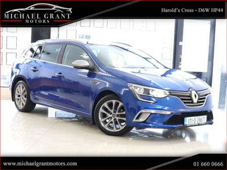 2017 Renault Megane AUTOMATIC GT LINE 1.5 dCi 110 SPORT TOURER ONLY 64KM / IRISH CAR / IMMACULATE €16,495