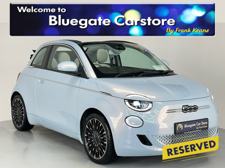 2022 Fiat 500 C 500 LA PRIMA CABRIOLET EV 42KWH**FULL LEATHER INTERIOR**ADAPTIVE CRUSIE CONTROL**REVERSING CAMERA**FRONT & REAR PARKING SENSORS**DRIVE MODE SELECTION**ANDROID AUTO/APPLE CARPLAY**FINANCE ARRANGED** €19,995