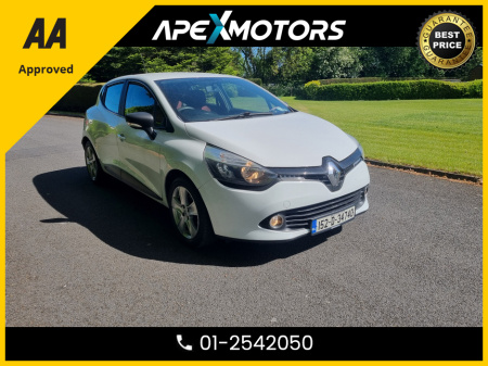 2015 Renault Clio FINANCE ARRANGED * 1.2 5DR HATCH * NEW NCT JAN-27 * STAMPED SERVICE HISTORY * AA APPROVED * 101 SAFETY CHECKLIST * IMMACULATE * LOW LOW MILES * LOW TAX * 12-MONTH ROADSIDE ASSIST * VERY CAREFUL OWNER €7,949