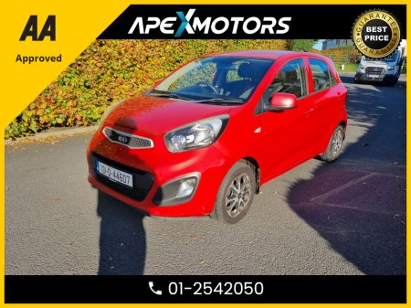 2013 Kia Picanto NEW MODEL * 1.0 5DR * NEW NCT OCT-26 * IMMACULATE * 9-STAMPS SERVICE HISTORY * AA APPROVED * 101 SAFETY CHECKLIST * 2-KEYS * LOW TAX * 12-MONTH ROADSIDE ASSIST * VERY CAREFUL OWNER * CARTELL HISTORY C €5,949