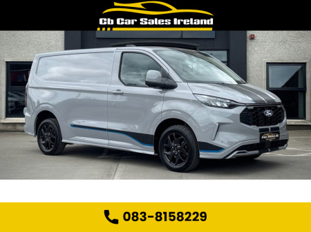 2024 Ford Transit Custom 2.0 300 EcoBlue Sport Panel Van 5dr Diesel Auto L1 H1 1 OWNER + SPORT MODEL + GREY MATTER PAINT + REVERSE CAMERA €38,850