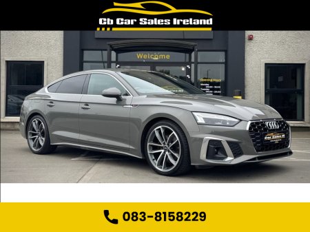 2022 Audi A5 2.0 TDI 35 S line Sportback 5dr Diesel S Tronic 1 OWNER + CHRONOS GREY, VIRTUAL COCKPIT, REVERSE CAMERA