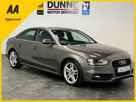 2014 Audi A4 2.0 TDI S-LINE 148BHP 4DR*TWO KEYS*NCT*12 MONTH WARRANTY*FINANCE AVAILABLE