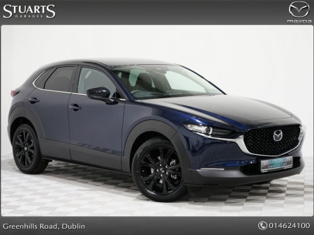 2024 Mazda CX-30 2.0P M-HYBRID 122PS HOMURA*ELECTRIC TAILGATE, KEYLESS, HEADS UP, NAV, TRAFFIC SIGN RECOGNITION, REAR CAMERA, ADAP CRUISE, LANE DEPARTURE, HEATED SEATS