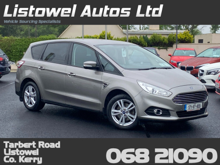 2017 Ford S-Max 2.0 TDCI ZETEC * 7 SEATER, PARKING SENSORS, BLUETOOTH *