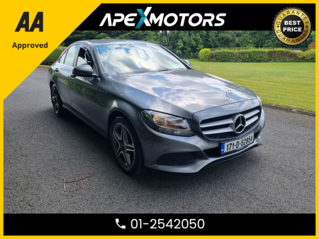 2017 Mercedes-Benz C Class FINANCE ARRANGED * C SERIES D SE EXECUTIVE EDITION 4DR AUTO * NEW NCT FEB-27 * STAMPED SERVICE HISTORY * AA APPROVED * 101 SAFETY CHECKLIST * AUTOMATIC * IMMACULATE * HEATED SEATS * COLOUR REVERSE CAM €17,749