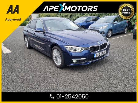 2017 BMW 3 Series FINANCE ARRANGED * LOW LOW KMs * NEW NCT JUL-27 * STAMPED SERVICE HISTORY * AA APPROVED * 101 SAFETY CHECKLIST * AUTOMATIC (DSG) * IMMACULATE * HEATED SEATS * COLOUR REVERSE CAMERA * TOP-SPEC * ADAPTI