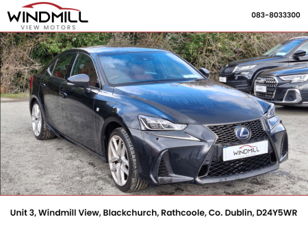 2017 Lexus IS 300 h 300 H 2.5 F SPORT E-CVT S/S AUTO €18,500