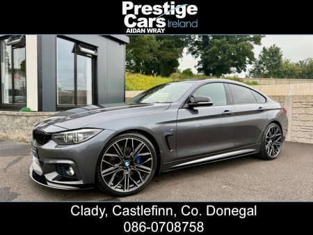 2020 BMW 4 Series 420 D M SPORT GRAN COUPE 5DR AUTO 190 BHP,M PERFORMANCE BODY KIT,MINERAL GREY,VIRTUAL COCKPIT,LEATHER,HEATED SEATS,HEATED STEERING WHEEL,XENON LIGHTS,PARK SENSORS,PRIVACY GLASS,FBMWSH,HIGH SPEC