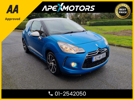 2015 Citroen DS3 FINANCE ARRANGED * DSTYLE NAV BLUE HDI S/S * IMMACULATE * TOP-SPEC HATCH * LOW LOW MILES * 2-KEYS * NEW NCT NOV-25 * LOW TAX * VERY CAREFUL OWNER * CARTELL HISTORY CHECKED * FULLY SERVICED *TRADE-IN €6,449