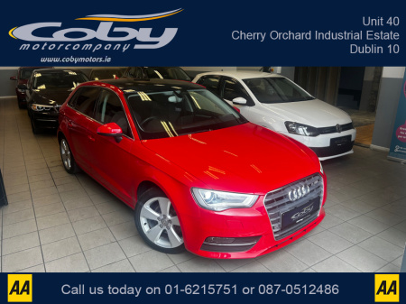 2013 Audi A3 1.4 SPORT AUTO 5dr. NEW MODEL Stunning Car with Panoramic Sunroof, New NCT done before collection, Alloy Wheels, Dual Climate Control, Reverse Camera, Sat Nav, Bluetooth, MFSW, Full Electrics. €11,950