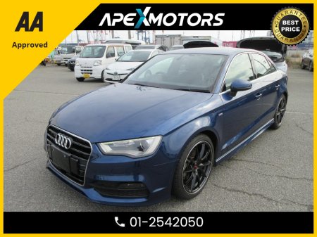 2016 Audi A3 Saloon FINANCE ARRANGED * S-LINE SPEC * 1.4 PETROL SALOON * NEW NCT JUN-27 * STAMPED SERVICE HISTORY * AA APPROVED * 101 SAFETY CHECKLIST * AUTOMATIC (DSG) * IMMACULATE * HEATED SEATS * COLOUR REVERSE CAMERA €17,949