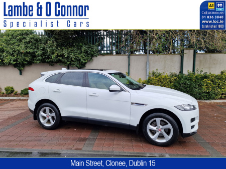 2017 Jaguar F-Pace 2.0 D PRESTIGE **** WHITE / CREAM LEATHER **** PAN ROOF **** SAT NAV  **** FULL SERVICE HISTORY ***** BEST VALUE ****