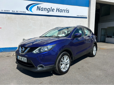 2016 Nissan Qashqai 1.5 SV.  FINANCE AVAILABLE. TRADE IN WELCOME. www.nangleharris.ie. ALL CARS CHECKED WITH MOTORCHECK.IE CALL 01 5620011