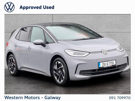 2025 Volkswagen ID.3 ID.3 PA PRO PLUS 58KWH - PRE REG SAVINGS - IQ LED Lights, Heated Seats and Steering Wheel, Wireless App Connect, Adaptive Cruise Control €36,995