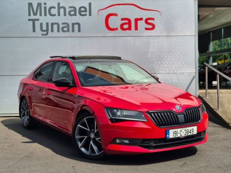 2019 Skoda Superb 2.0 Diesel Sportline manual, 19” Alloys, Panoramic Roof, 1/2 Leather, Camera, CarPlay/Android, Parking Sensors