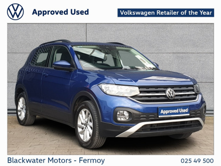 2022 Volkswagen T-Cross 1.0TSI 95BHP LIFE WITH REAR VIEW CAMERA WAS €23,950 NOW €22,950 SAVING €1,000