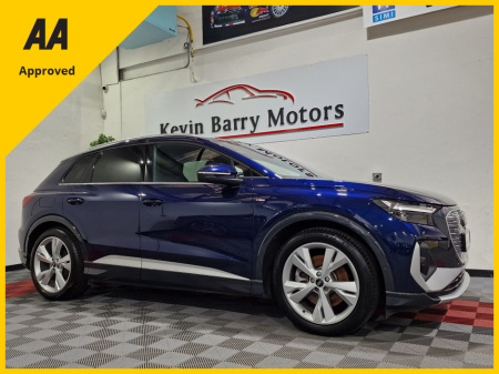 2023 Audi Q4 e-tron 40 S LINE (C&S PACK / 82KWH BATTERY) 204BHP AUTOMATIC**ONE OWNER / APPLE CARPLAY & ANDROID AUTO / ADAPTIVE CRUISE CONTROL / ELECTRIC BOOTLID / HEATED SEATS / REVERSE CAMERA / SONOS PREMIUM SOUND** €37,900