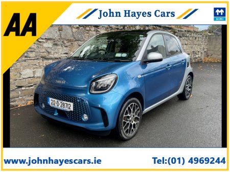 2021 Smart Forfour EQ EXCLUSIVE EV HIGH SPEC//VERY LOW MILEAGE//REVERSE CAMERA//JUST SERVICED BY SMART//SIMI AND AA DEALER €11,950
