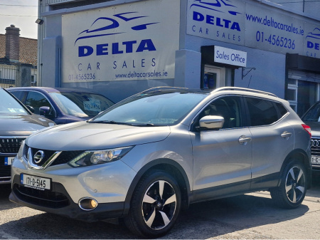2017 Nissan Qashqai SV PREMIUM 1.2 PETROL 115BHP NCT 01/27 TAX 01/25 FINANCE AVAILABLE @ €58 PER WEEK SERVICE HISTORY/ PAN ROOF/ FULL LEATHER/ HEATED SEATS/ TOUCH SCREEN MEDIA/ REVERSE CAMERA/ BLUETOOTH/ HISTORY CHECKED