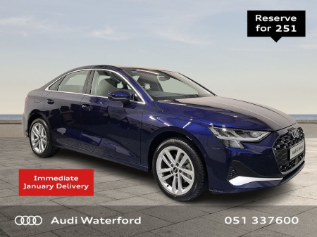 2025 Audi A3 Saloon 30TFSI 115HP SE PCP from €390 p/m