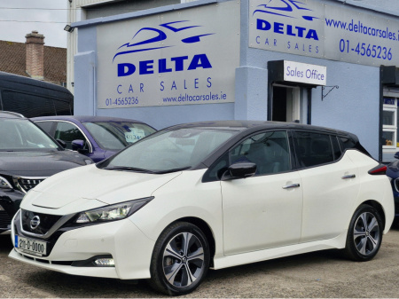 2021 Nissan Leaf TEKNA AUTOMATIC FULLY ELECTRIC NCT 05/27 FINANCE AVAILABLE @ €43 PER WEEK HEATED SEATS/ TOUCH SCREEN MEDIA/ BLUETOOTH/ REVERSE CAMERA/ PARKING SENSORS/ HISTORY CHECKED
