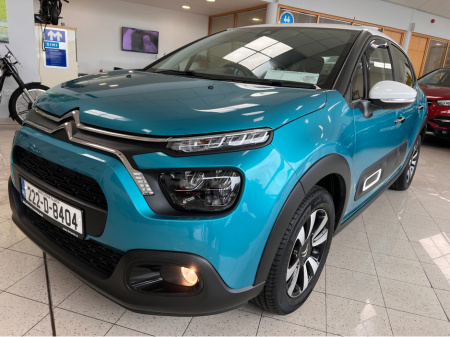 2022 Citroen C3 **Only 10,700 Mls / 17,000 Kms FEEL EXCLUSIVE PURETECH **Finance Arranged/Low Mileage/High Spec/    WWW.BOLANDS.IE