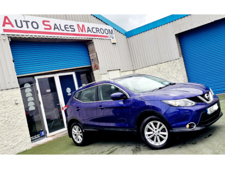 2016 Nissan Qashqai 1.5 dci SV REV CAMERA SAT NAV GLASS ROOF NCT TAX €9,500