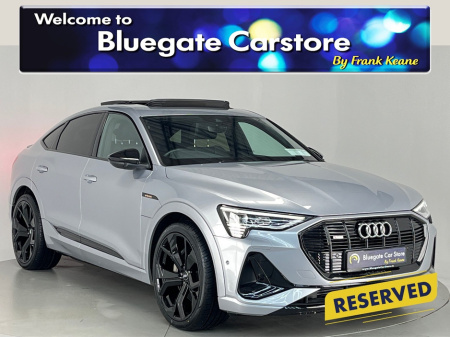 2022 Audi e-tron BLACK EDITION 55 SPORTBACK 300KW Q S LINE**FULL BLACK LEATHER INTERIOR**FRONT HEATED SEATS**PANORAMIC SUNROOF**UPGRADED ALLOYS**REVERSE CAMERA**FRONT & REAR PARKING SENSORS*APPLE CARPLAY* €47,995