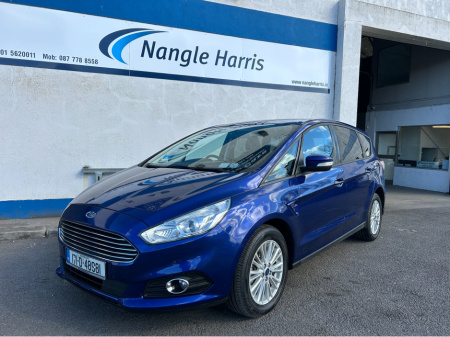 2017 Ford S-Max 2.0 TDCI ZETEC.  FINANCE AVAILABLE. TRADE IN WELCOME. www.nangleharris.ie. ALL CARS CHECKED WITH MOTORCHECK.IE CALL 01 5620011