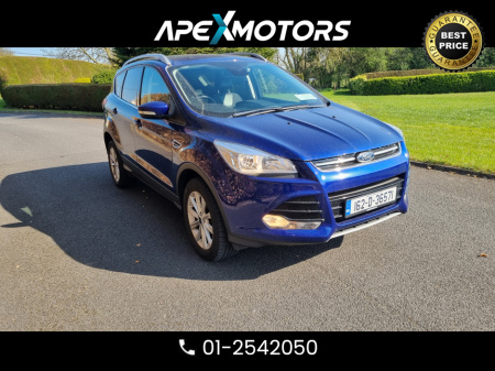 2016 Ford Kuga FINANCE ARRANGED * 2.0 TDCI TITANIUM 150PS 5 5DR * NEW NCT MAR-27 * LOW TAX JUN-25 * STAMPED SERVICE HISTORY * AA APPROVED * 101 SAFETY CHECKLIST * IMMACULATE * HEATED SEATS * 01-2542050 €14,949